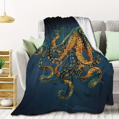 BowLift | Sea Life Ocean Throw Octopus Blanket