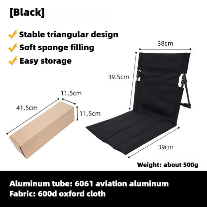 Brehn | TREKASE Camping folding chair | Ultralight & weatherproof | Aluminum frame | Padded for extra comfort | Quick to set up