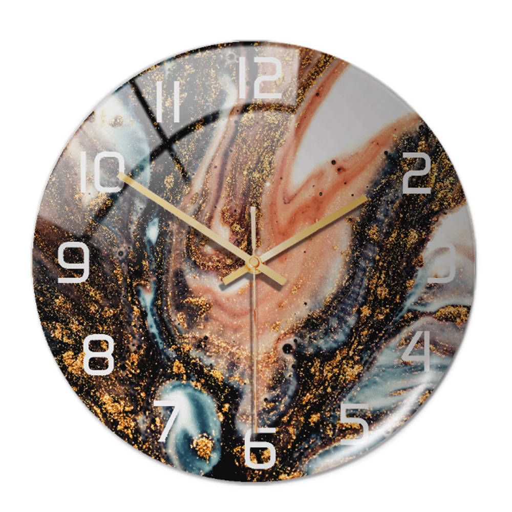 BowLift | Stylish Marble Wall Clock with Silent Mechanism