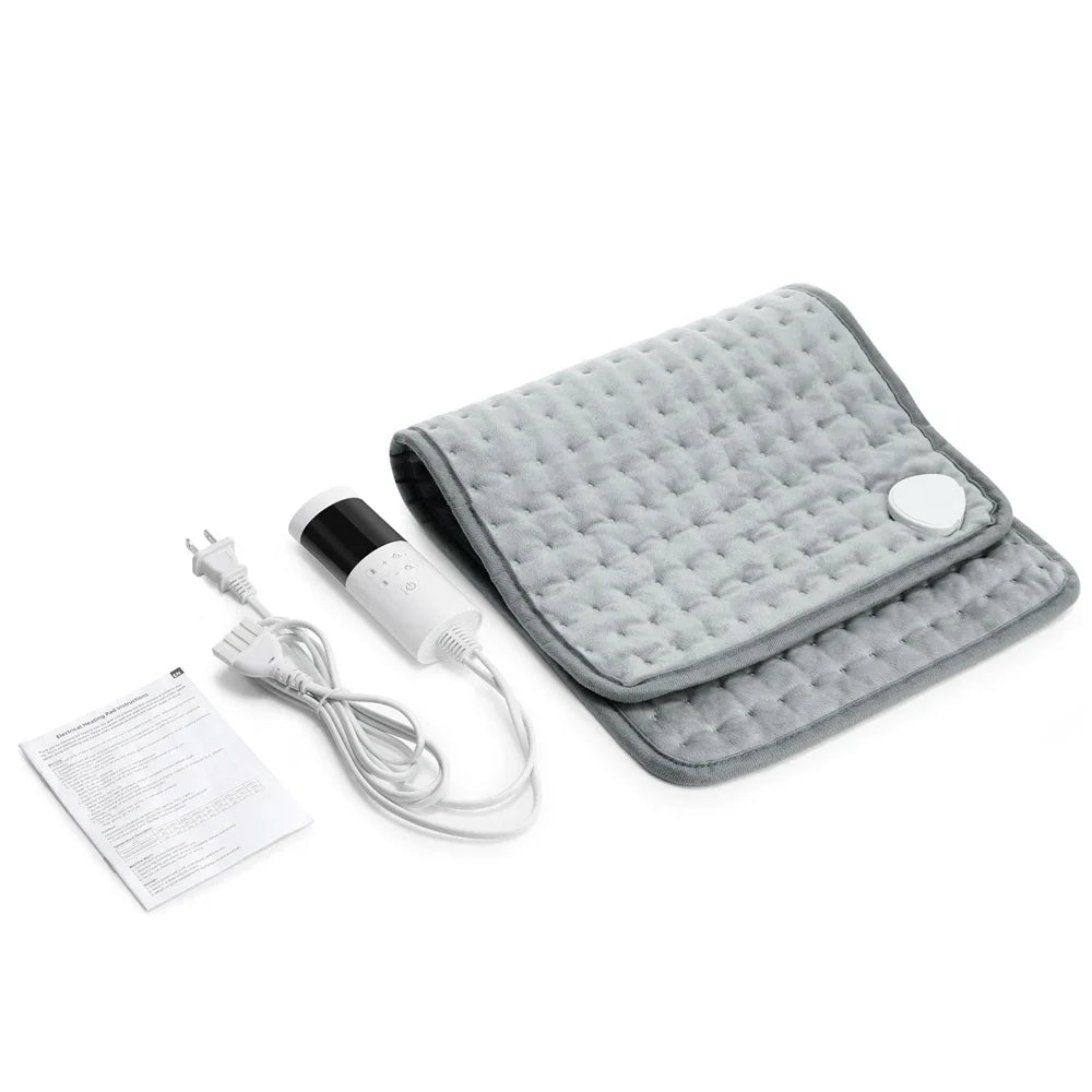 Skanto Skanto | ThermaEase Electric Heating Pad | 9 Temperature Levels & 4 Timer Modes | 30x60 cm | Washable & Fast Heating | For Back, Stomach & Legs