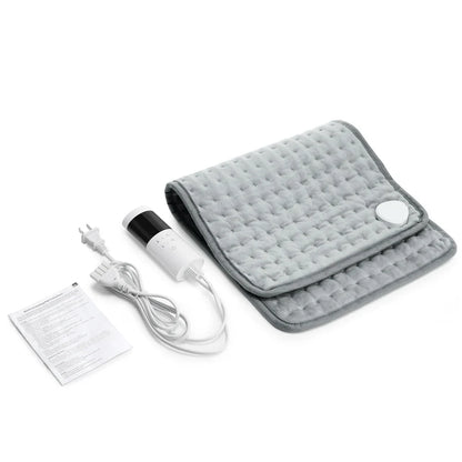 Skanto Skanto | ThermaEase Electric Heating Pad | 9 Temperature Levels & 4 Timer Modes | 30x60 cm | Washable & Fast Heating | For Back, Stomach & Legs