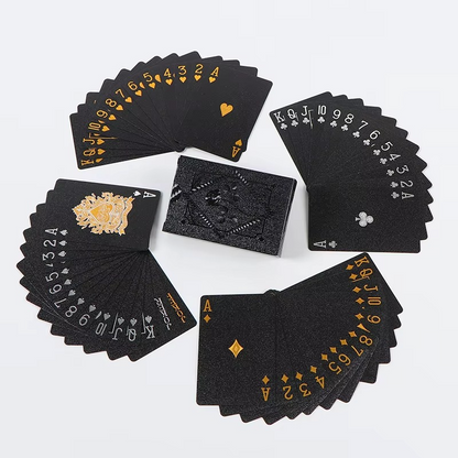 BowLift | Luxury Black & Gold Waterproof Poker Playing Cards