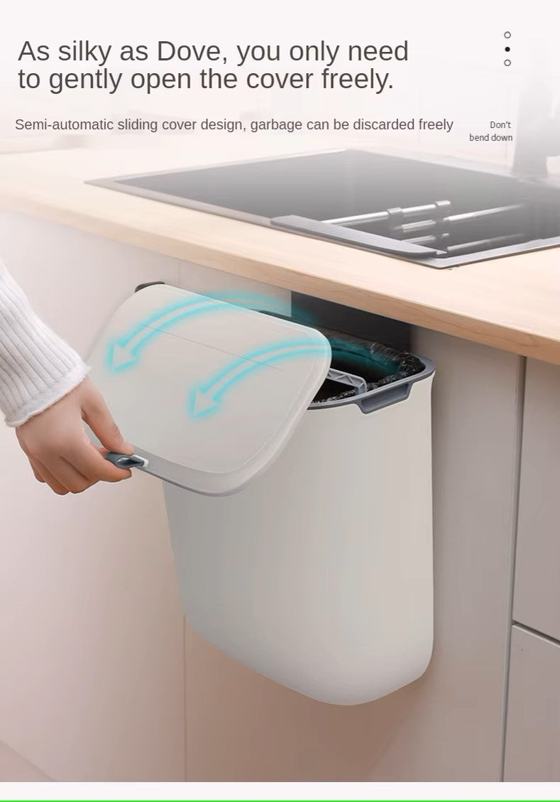Skanto | Practical Wall-Mounted Kitchen Trash Can – Swivel Trash Can for Kitchen, Bathroom, and Office