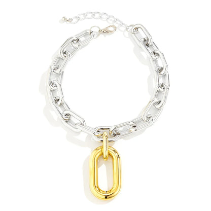BowLift | Chunky Two Tone Paperclip Bold Necklace