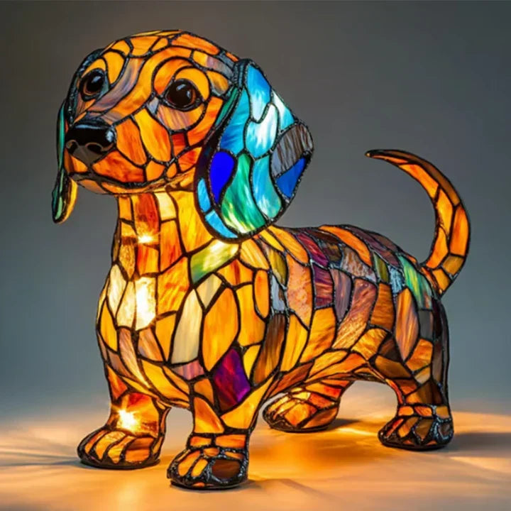 Lumidog Handmade Illuminating Dog Lamp – Ambient Lighting and Gift | Bowlift