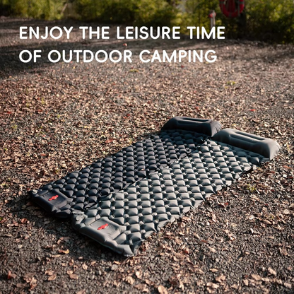 BowLift | Inflatable Camping Sleeping Pad with Built-in Pillow Self-Inflating Air Cushion for Hiking and Outdoor Travel