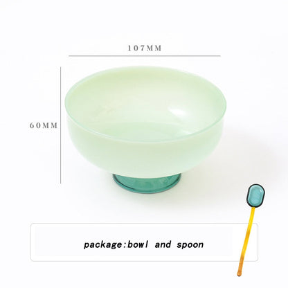 BowLift | Colorful borosilicate dessert bowl with spoon