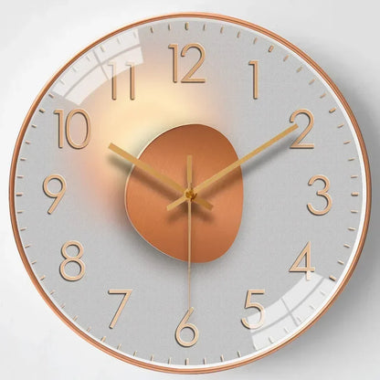 BowLift | Timeless Whisper™ | Silent Classic Wall Clock | Non-Ticking Design for Bedroom & Office Decor