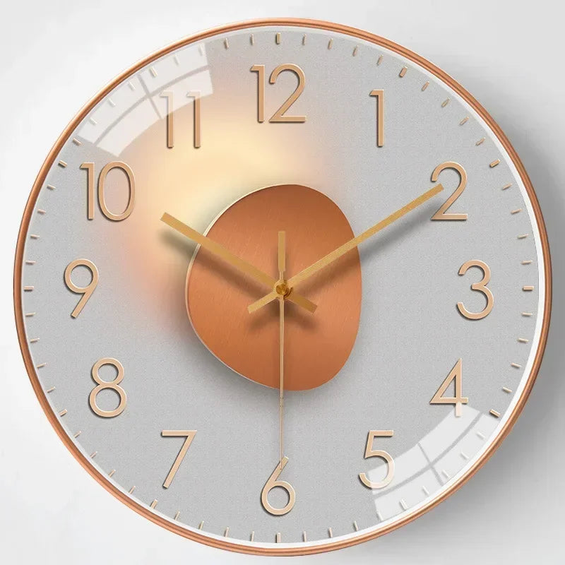 Skanto | Skanto Classic Wall Clock | Silent Non-Ticking Elegant Clock for Bedroom and Office