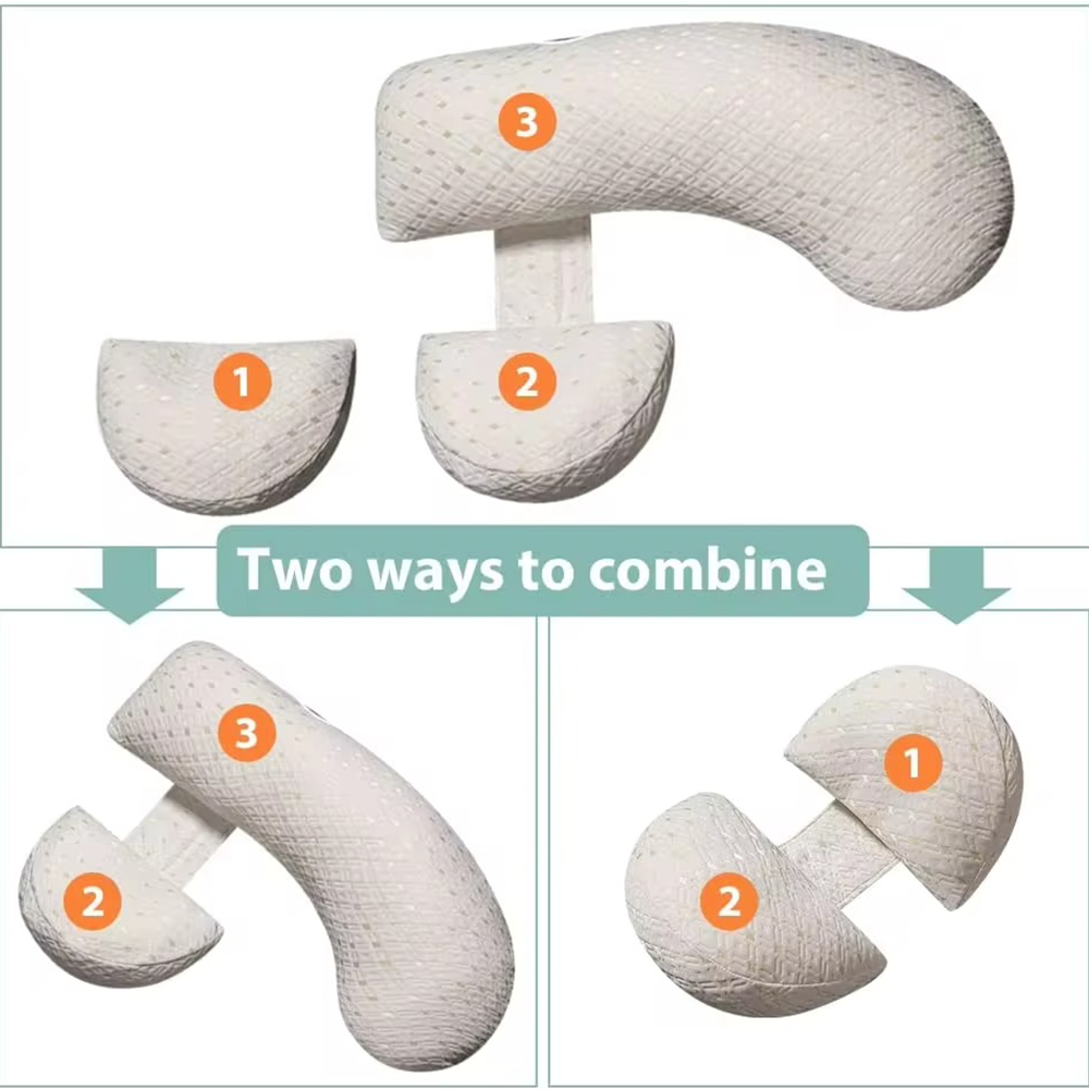 Skanto | ComfyMama U-Shaped Pregnancy Pillow – Full Body Support & Washable Cover