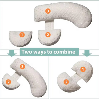 Skanto | ComfyMama U-Shaped Pregnancy Pillow – Full Body Support & Washable Cover