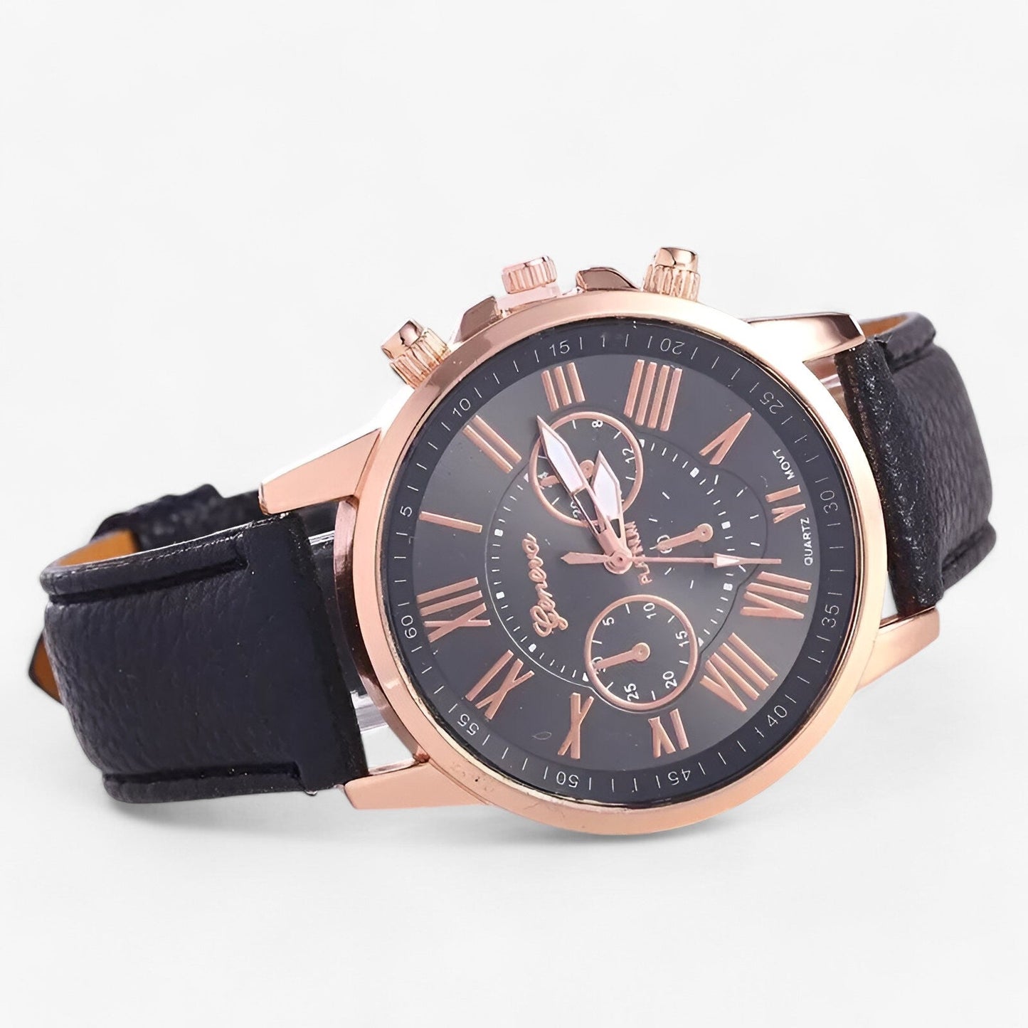 Skanto | Camille Women's Waterproof Leather Strap Watch 42mm