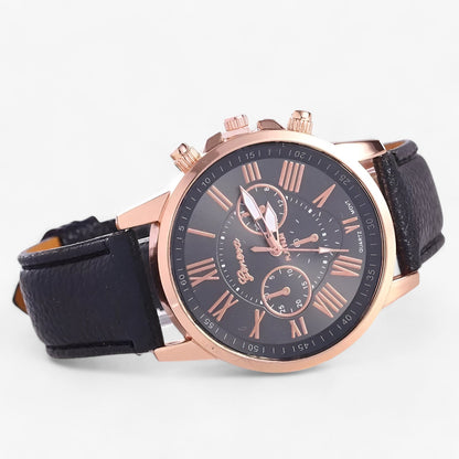 Skanto | Camille Women's Waterproof Leather Strap Watch 42mm