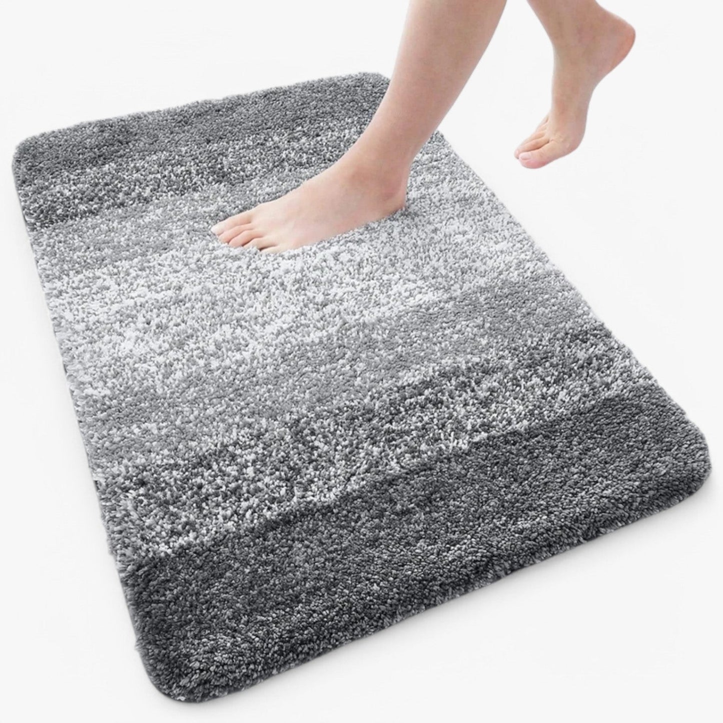 BowLift | Super Absorbent Anti-Slip Bath Mat – Quick Drying Bathroom Rug for Dry Feet