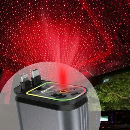 BowLift | Car Retractable 4 in 1 Fast Charger With Roof Lighting