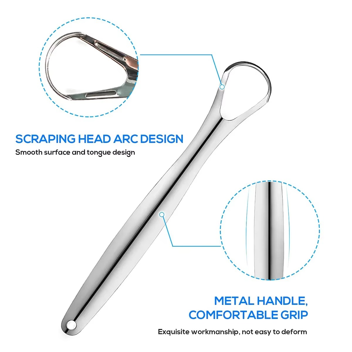 BowLift | Stainless Steel Tongue Cleaner for Optimal Oral Hygiene