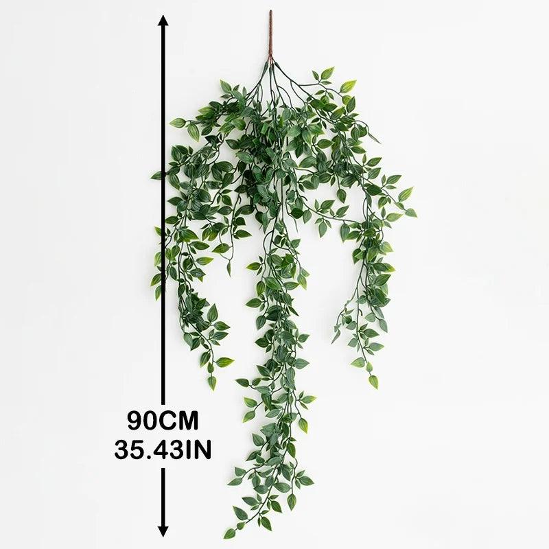 BowLift | VerduraLine Artificial Plant Hanging | Evergreen & Maintenance-Free | 90 cm Decoration | Fresh Natural Design