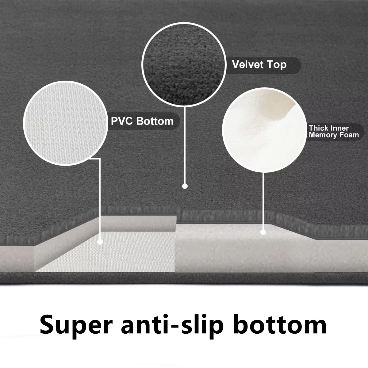 BowLift | Ultra-Absorbent, Anti-Slip Luxurious Coral Velvet Bath Mat