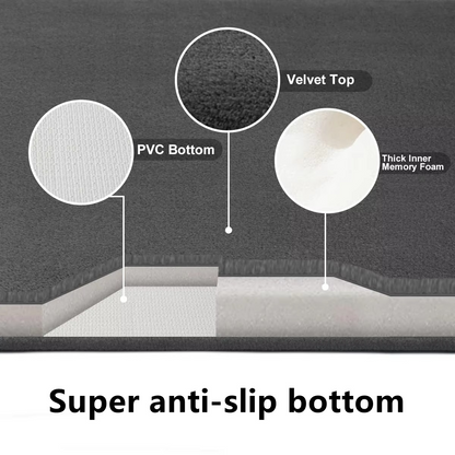 Skanto | Ultra-Absorbent, Non-Slip Luxurious Coral Velvet Bath Mat