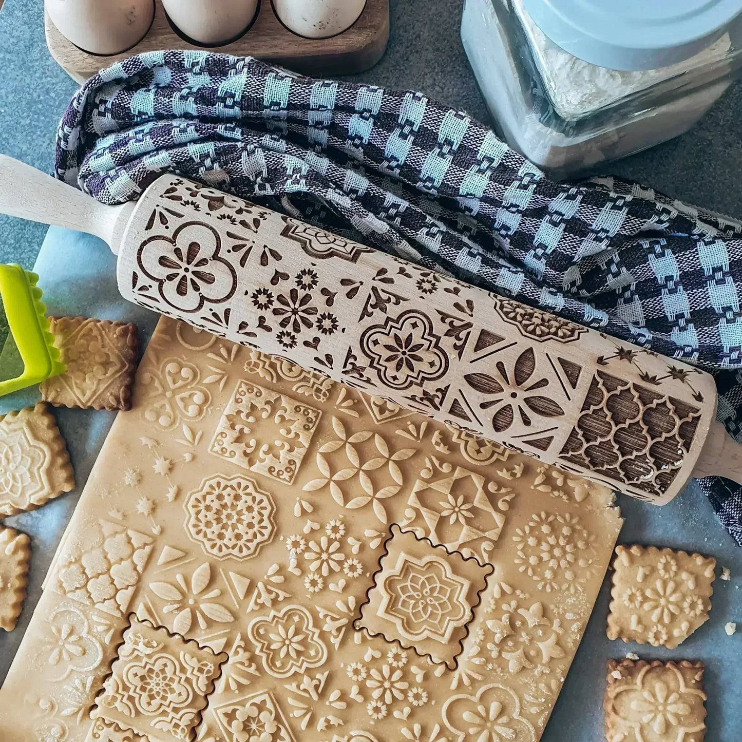 Skanto | Wooden Embossing Rolling Pins