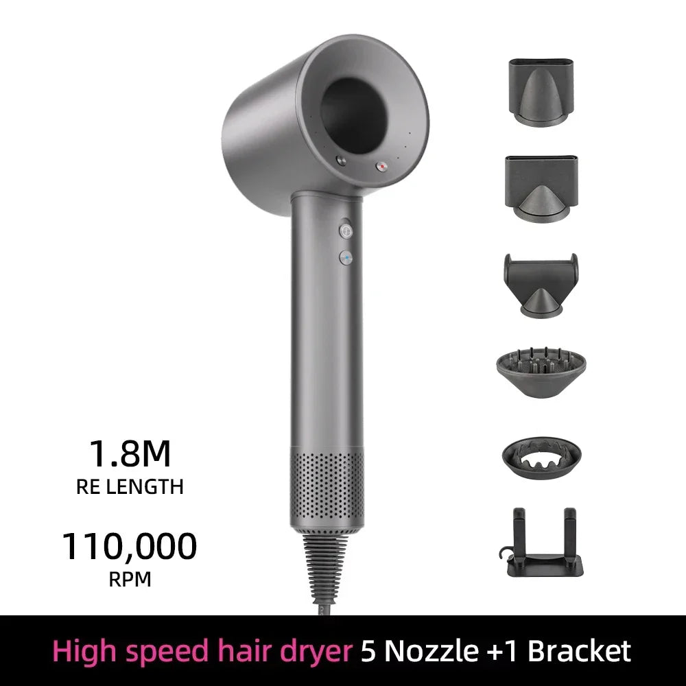 BowLift | Ion Hair Dryer | 200 Million Negative Ions | Intelligent Temperature Control | 110,000 RPM