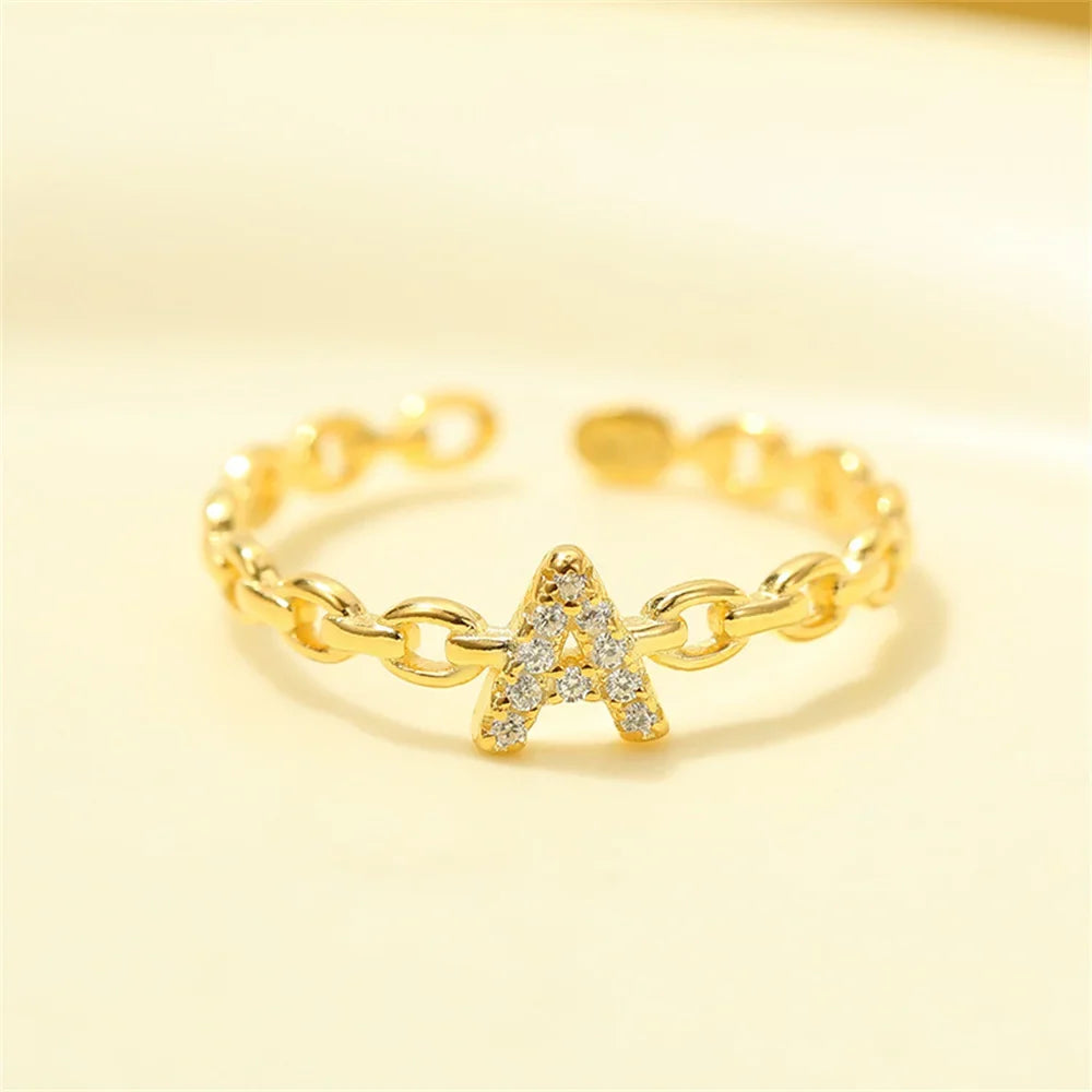 BowLift | Dainty Diamond Letter Initial Ring
