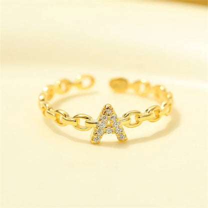 BowLift | Dainty Diamond Letter Initial Ring