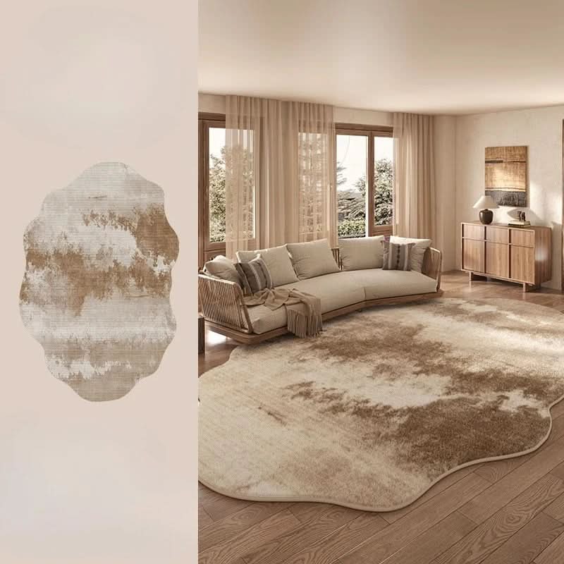 Skanto | Irregular Plush Washable Rug for Bedroom and Living Room