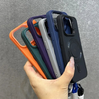 Skanto | Magnetic Soft Wristband Lens Protection iPhone Case