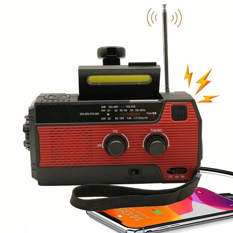 Emergency solar radio