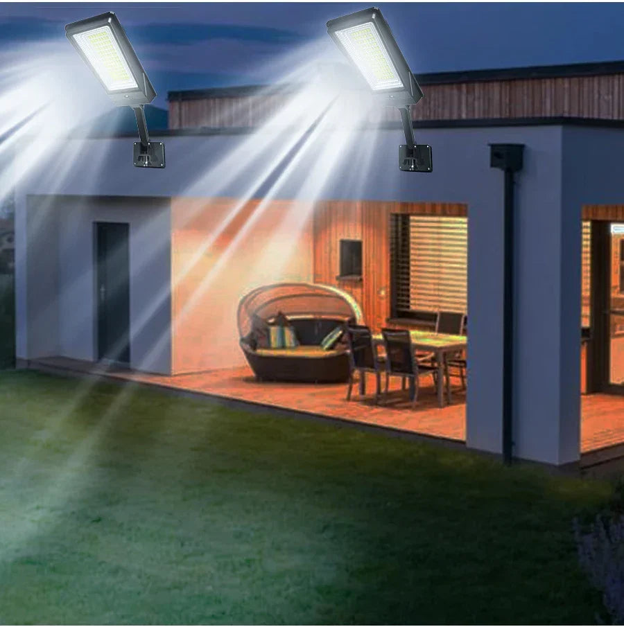 BowLift | Heliotrax Solar Street Lamp with Remote Control | 138 LEDs | 3 Light Modes | IP65 Waterproof | For Garden, Driveway & Yard
