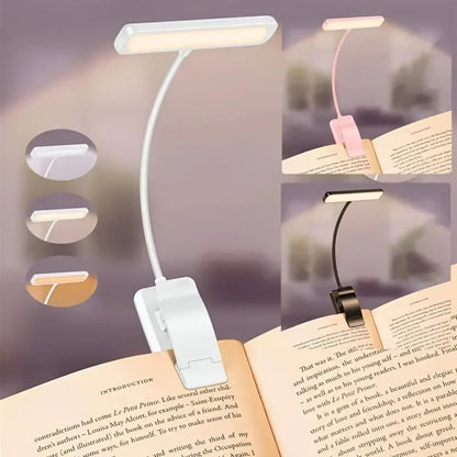 Skanto | Skanto FlexiRead Reading Lamp | USB Rechargeable | 3 Light Colors & Dimmable | Clamp & Flexible Arm