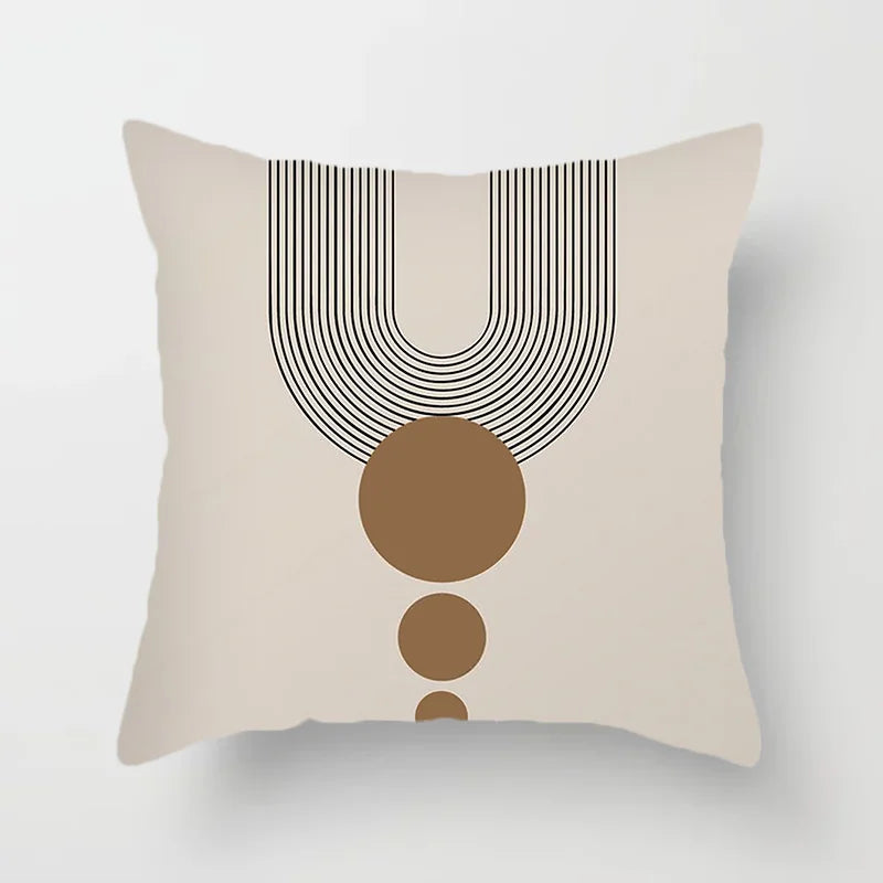 Modern Art Abstract Pattern Decorative Pillow Covers Creative Line Sofa Chair Cushion Cover Home Office Decor | Skanto