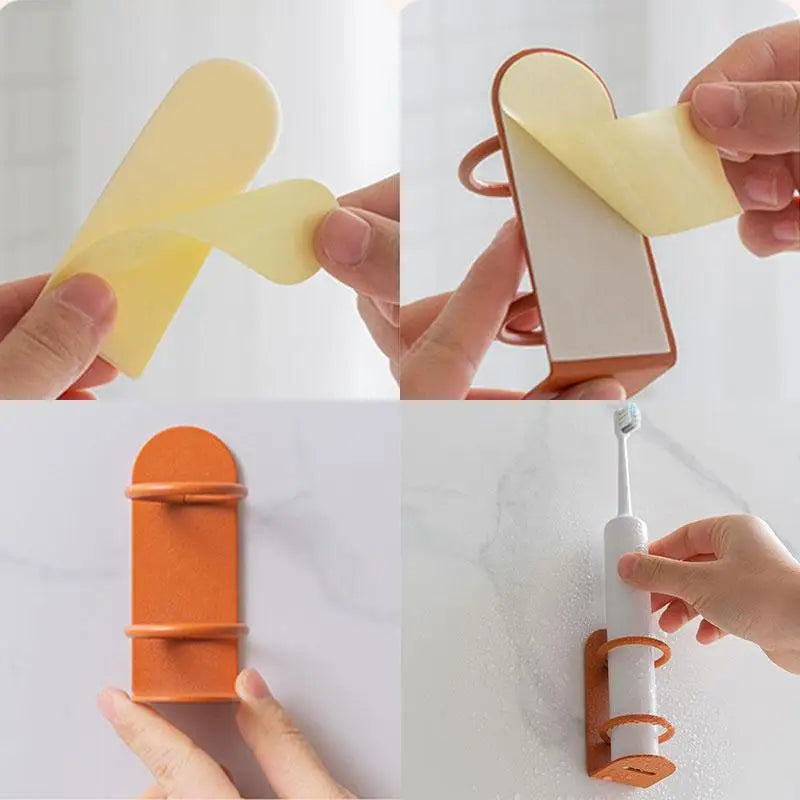 IRONFIX Toothbrush holder for wall mounting without drilling Bowlift