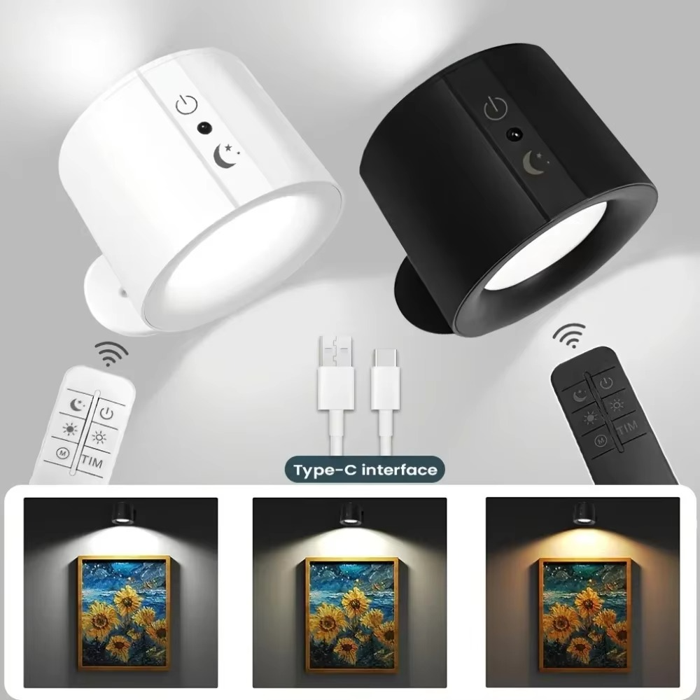 Skanto | LED Wall Lamp - Rechargeable, Magnetic & Dual-Sided Lighting for Indoor Use