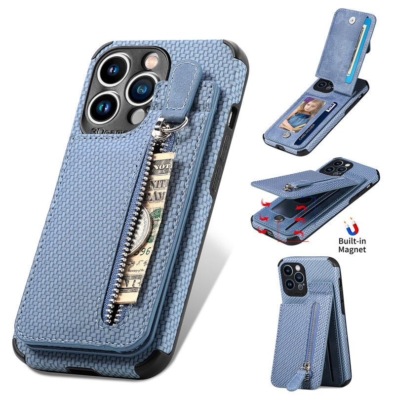 Skanto | Zip Zip Elegance Wallet iPhone Case