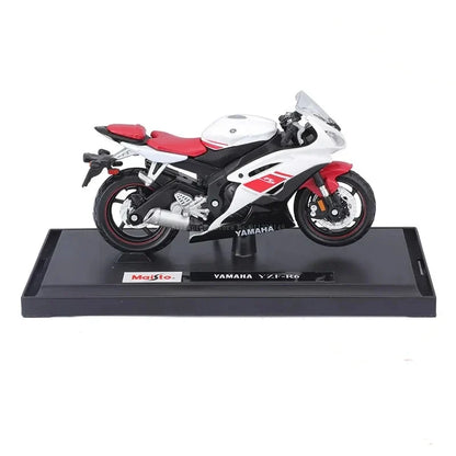 Brehn | 1:18 Scale Yamaha R6 Alloy Sportbike Figures Diecasts Kids Toy Motorcycle Racing Model Replicas Collector's Gift for Boys