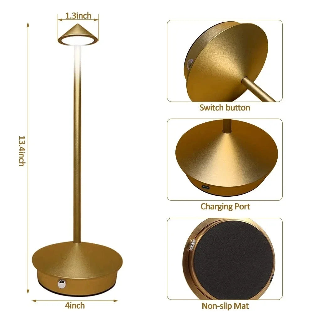 Skanto | Dimmable Table Lamp Creative Dining Room Touch Hotel Bar Coffee Pina Pro Table Lamp Decorative Desk Lamp