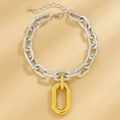 BowLift | Chunky Two Tone Paperclip Bold Necklace