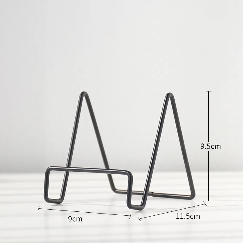 Skanto | Iron Art Multi-Use Display Stand: Versatile Magazine, Dishware, Photo, and Book Holder for Home Decor