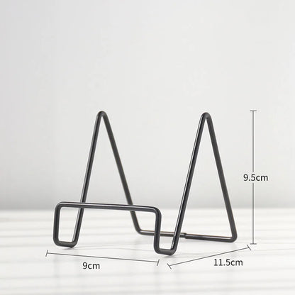 Skanto | Iron Art Multi-Use Display Stand: Versatile Magazine, Dishware, Photo, and Book Holder for Home Decor