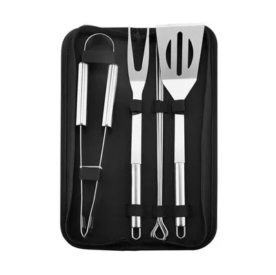 Skanto | Stainless Steel BBQ Tool Set - Outdoor Grill Combination with Portable Storage Bag, Oven and Baking Tools