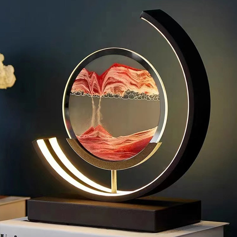 Skanto | LED Table Lamp with Moving Sandscape – SandLight