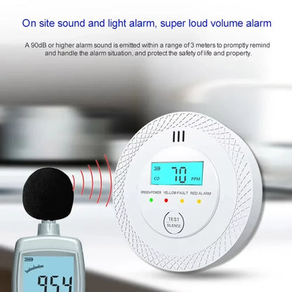 BowLift | VeiligWoon CO and Smoke Detector – Wireless with LCD Screen and Alarm