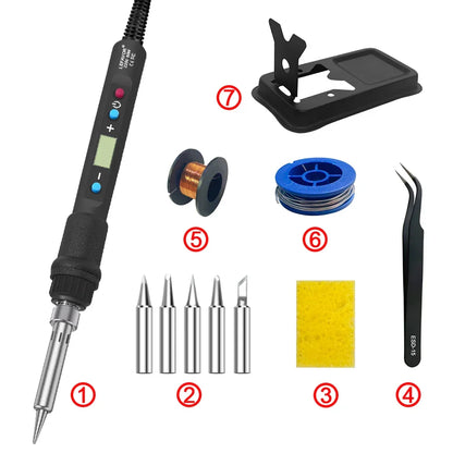 Skanto | Digital Display 80W Soldering Iron Kit with Adjustable Temperature – Fusion