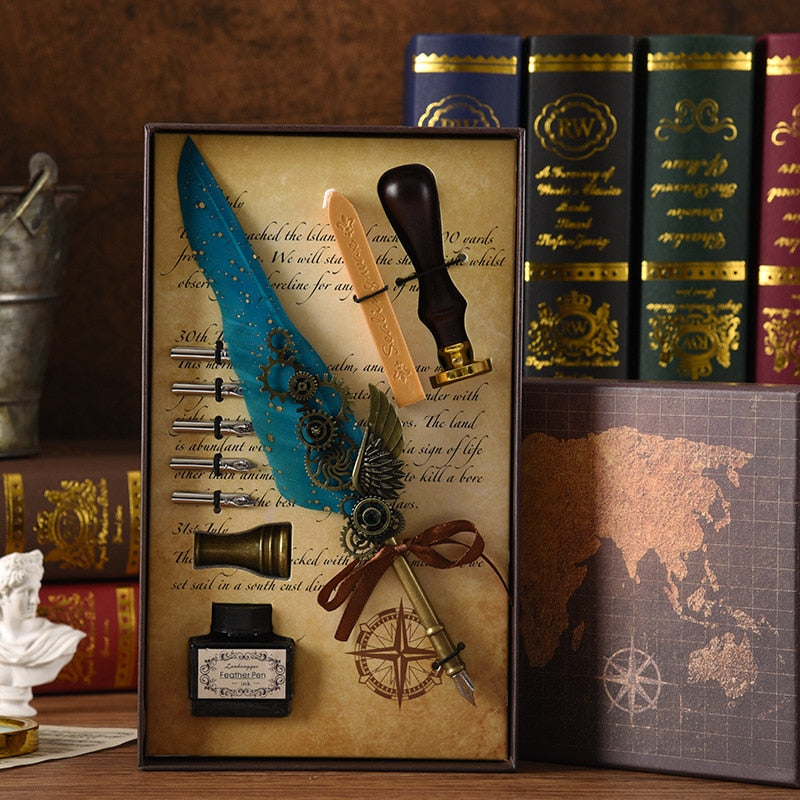 Skanto | Phoenix Feather Mechanical Calligraphy Pen Set