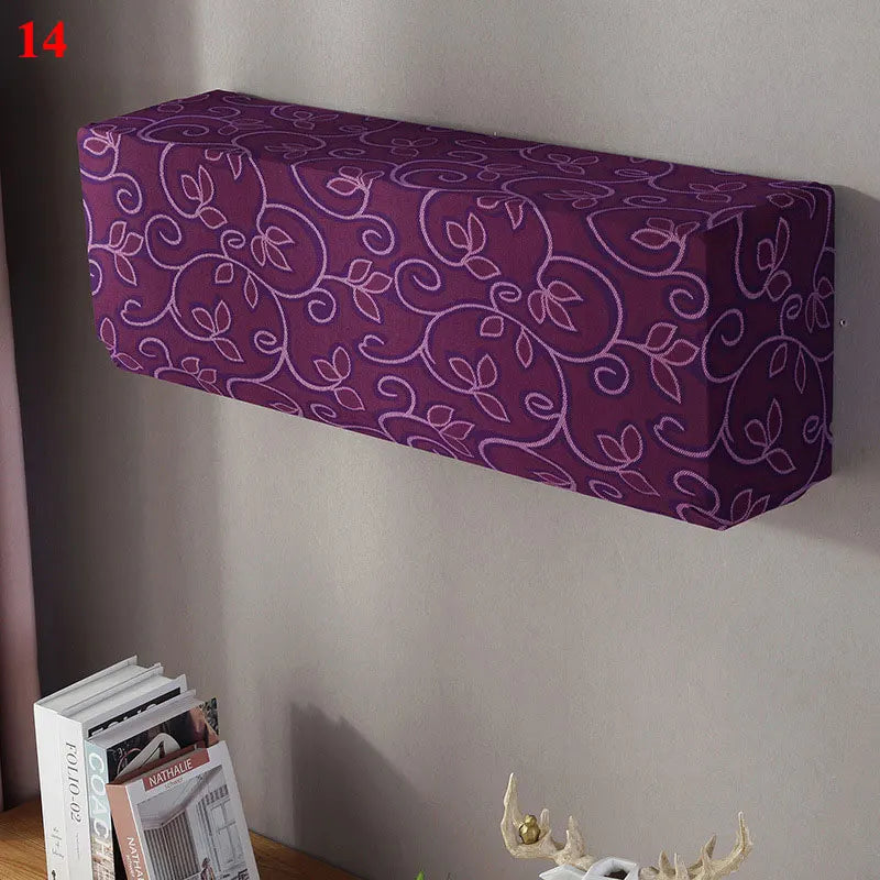Skanto | Polar Fleece Air Conditioner Cover: Wall-Mounted Dustproof Protection, Easy-Clean Polyester AC Cover for Home Use