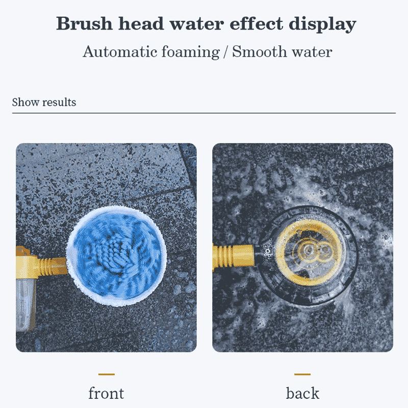 BowLift | Rotating, water-powered brush