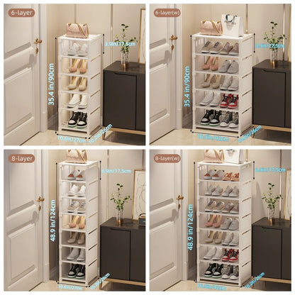 BowLift | Space-Saving Metal Frame Shoe Rack with 6/8 Layers – Liora