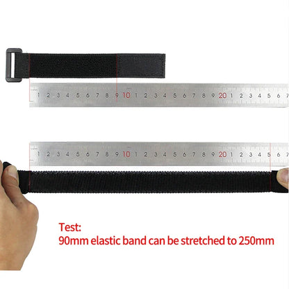 Skanto | Adjustable Elastic Reversible Buckle Nylon Magic Band - Velcro Cable Ties, Velcro Straps, Adhesive Fastening Tape (2/5 PCS)